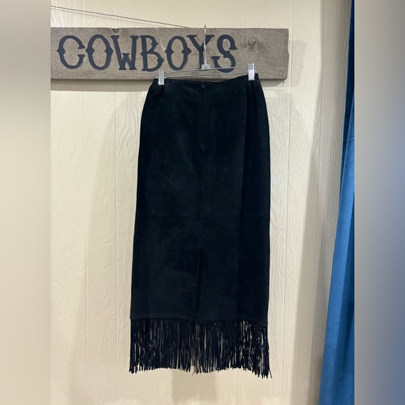 Cripple creek vintage leather skirt - Picture 2 of 2